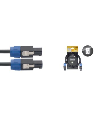 Lautsprecherkabel: 3 Meter - SpeakON / SpeakON, 4-Pin, 2 angeschl.