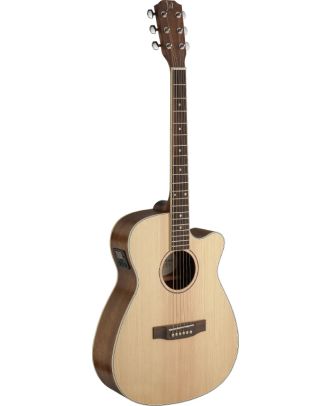 Asyla Serie, E/A Auditorium-Gitarre m. Cutaway u. massiver Fichtendecke