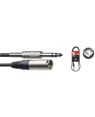 1M/3F AUDIO CABLE ST PLUG-XLRm