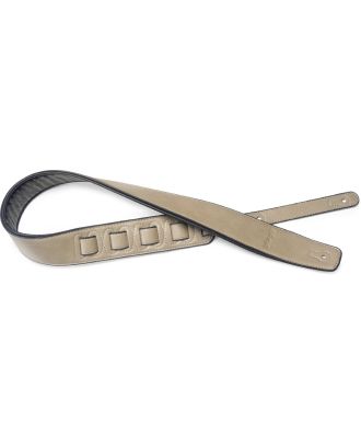 GItarrengurt, weiss, beige, Lederimitat