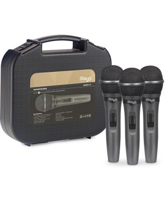 3 dynamische Mikrofone für Liveauftritte