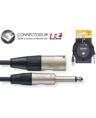 6M/20FT AUDIO CBL PLG-XLRm DLX