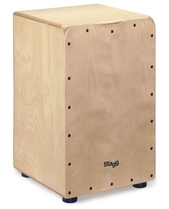 Cajon mit Tasche aus Birke, Naturfarben