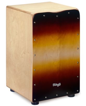 Cajon aus Birke mit Tasche sunburst Frontplatte