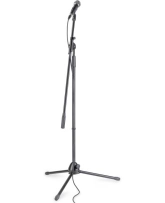 Mikrofonset mit Ständer, Kabel, Mikrofon, Klammer