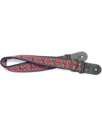 Gitarrengurt aus gewebter Baumwolle JIMI RED