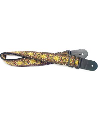 Gitarrengurt aus gewebter Baumwolle JIMI YELLOW