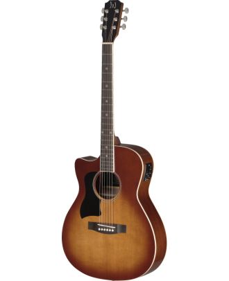 Auditorium-Gitarre, massive Fichtendecke, Linkshänder