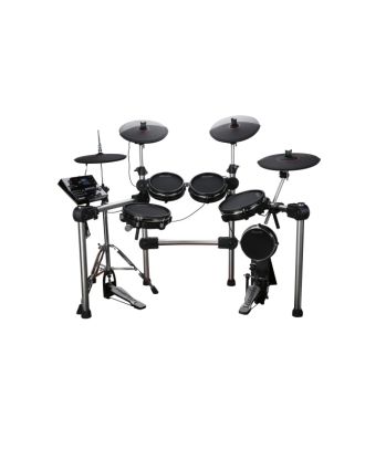 9-teiliges E-Drumkit mit Mesh-Fellen, mit 5 Pads und 4 Becken