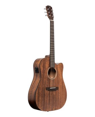 Cutaway elektro-akustische Dreadnought-Gitarre mit massiver Mahagonidecke, Dovern-Serie