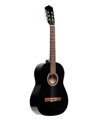 4/4 klassische Gitarre mit Lindendecke, schwarz