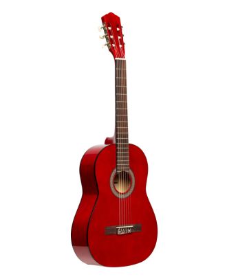 4/4 klassische Gitarre mit Lindendecke, rot