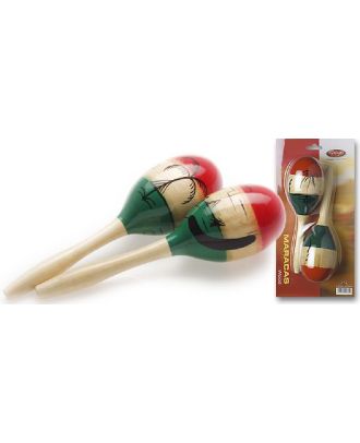 Holz Maracas (Paar), oval, mexikanischer Stil