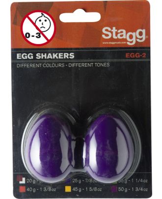 Schütteleier (Paar), Kunststoff, violett, EGG-2 PP