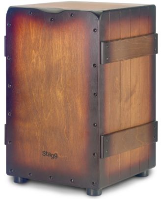 Standard-Größe, Lattenkisten-Cajon Sunburst Braun Finish