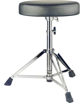 Drumhocker, doppelstrebig, Chrom-Finish