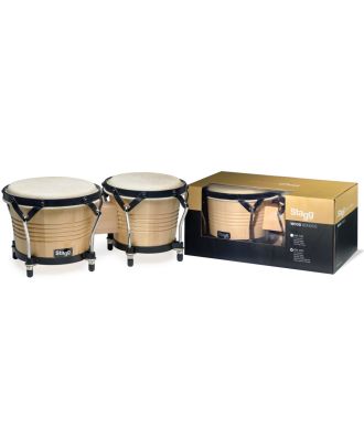 7.5" und 6.5" Natural-farbige Latin Holz Bongos