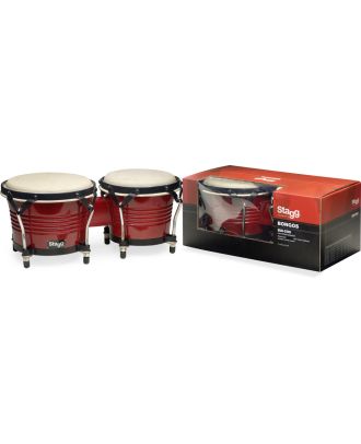 7.5" und 6.5" Wildkirsch-farbige Latin Holz Bongos