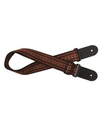 Gitarrengurt aus gewebter Baumwolle mit Sparrenmuster