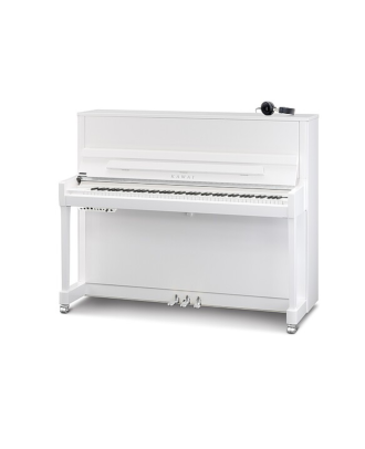 Kawai K300 ATX4 Weiß Silber, Anytime mit Kopfhörer