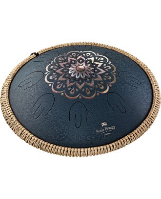 MEINL Steel Tongue Drum, Blumendesign, D Amara, 9 Töne, 40 cm
