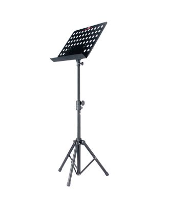Orchesterpult mit Lochblechauflage, 70 - 110 cm, schwarz