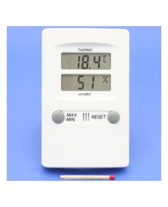 Digital-Hygrometer /Thermometer weiss, mit MIN/MAX-Wertspeicher, 11 x 7 cm