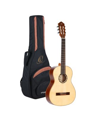 ORTEGA R121G-3/4 Konzertgitarre 6-Saiter in Mahagoni Gloss Natur mit Bag