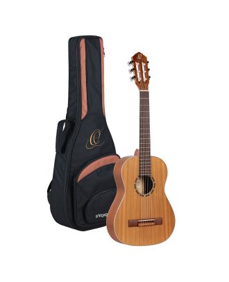 ORTEGA 1/2 Konzertgitarre 6-Saiter in Zeder / Mahagoni mit Tasche