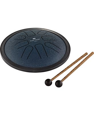 MEINL Small Steel Tongue Drum G Moll, 8 Töne, 18 cm, marineblau