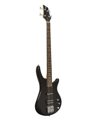 FUSION E-Bass Gitarre schwarz matt