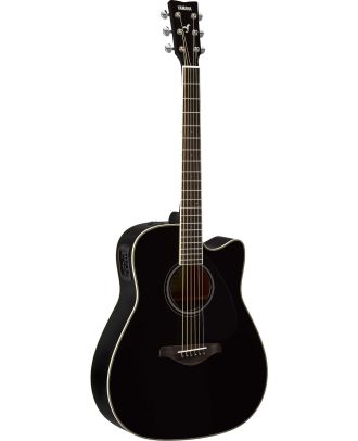 Yamaha FGX820C BLII Westerngitarre mit Tonabnehmer Schwarz