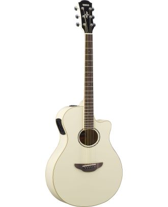 Yamaha APX600 VW Vintage White Westerngitarre mit Tonabnehmer weiß
