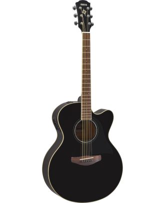 Yamaha CPX600 BL Black Westerngitarre mit Tonabnehmer Schwarz