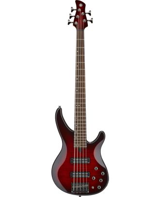 Yamaha E-Bass TRBX 605FM DRB Dark Red Burst elektrische Bassgitarre 5 saiter