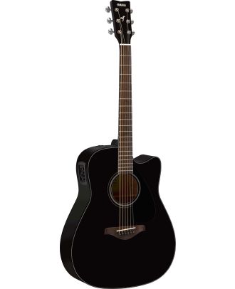 Yamaha FGX800C BLII Black Westerngitarre mit Tonabnehmer schwarz