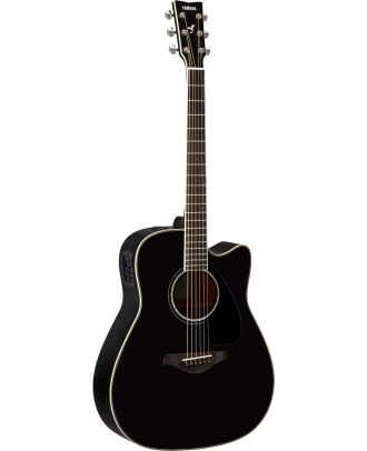 Yamaha FGX830C BL Black Schwarz_Westerngitarre mit Tonabnehmer