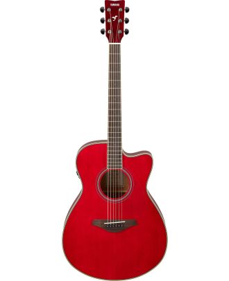 Yamaha_FSC-TA_RR_Ruby_ Red_ Westerngitarre_Transacoustic_Gitarre_Rot