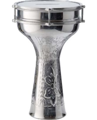 - 20 cm handgehämmerte Aluminium Darbuka