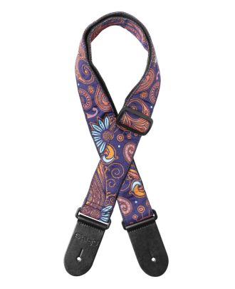 WOVEN STRAP PAISLEY2 ORANGE