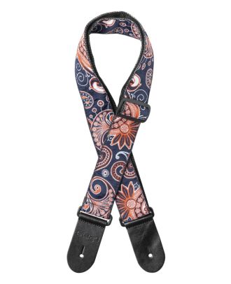 WOVEN STRAP PAISLEY2 RED