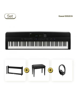Kawai ES520 Stagepiano in schwarz im Set