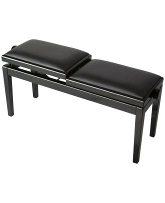 Doppelklavierbank original Burghardt B245 SE mit echt-Leder