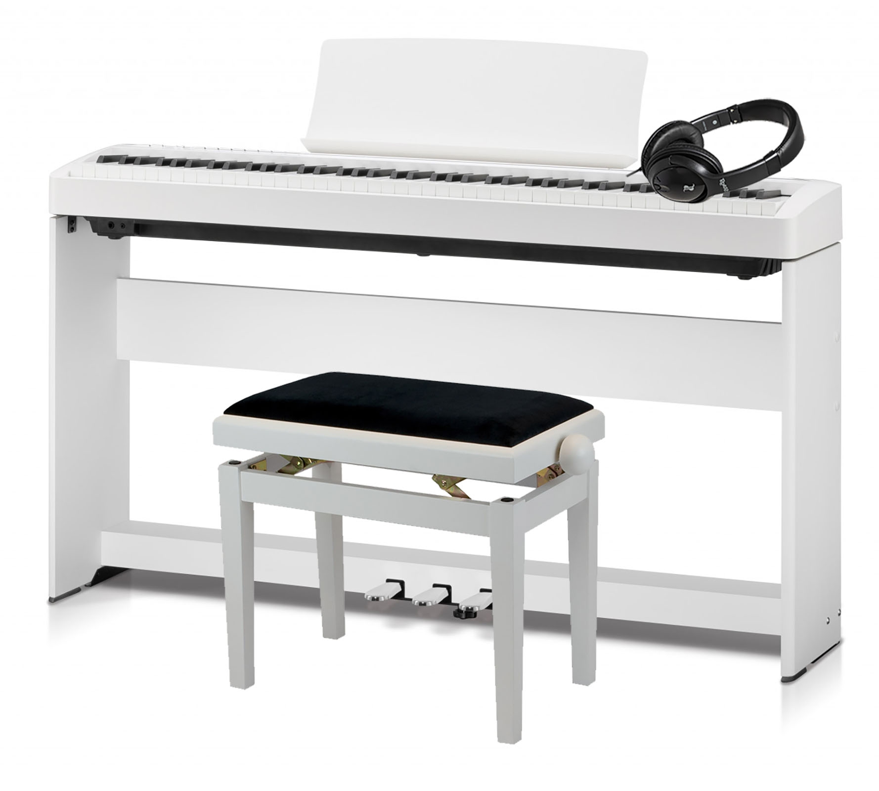 Kawai ES-120W Deluxe Bundle, weiß