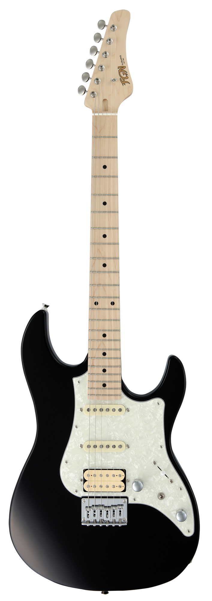 FGN E-Gitarre Boundary Odyssey in Schwarz