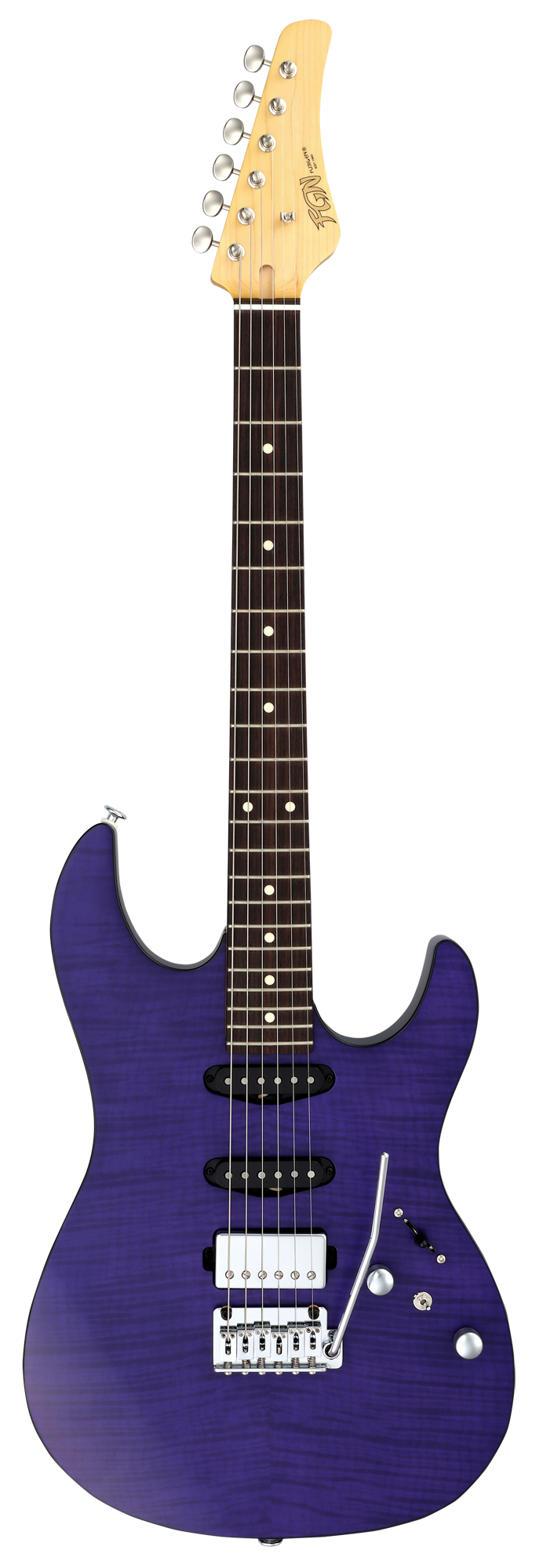 FGN E-Gitarre J-Standard Odyssey DU in Transparent Purple Flat