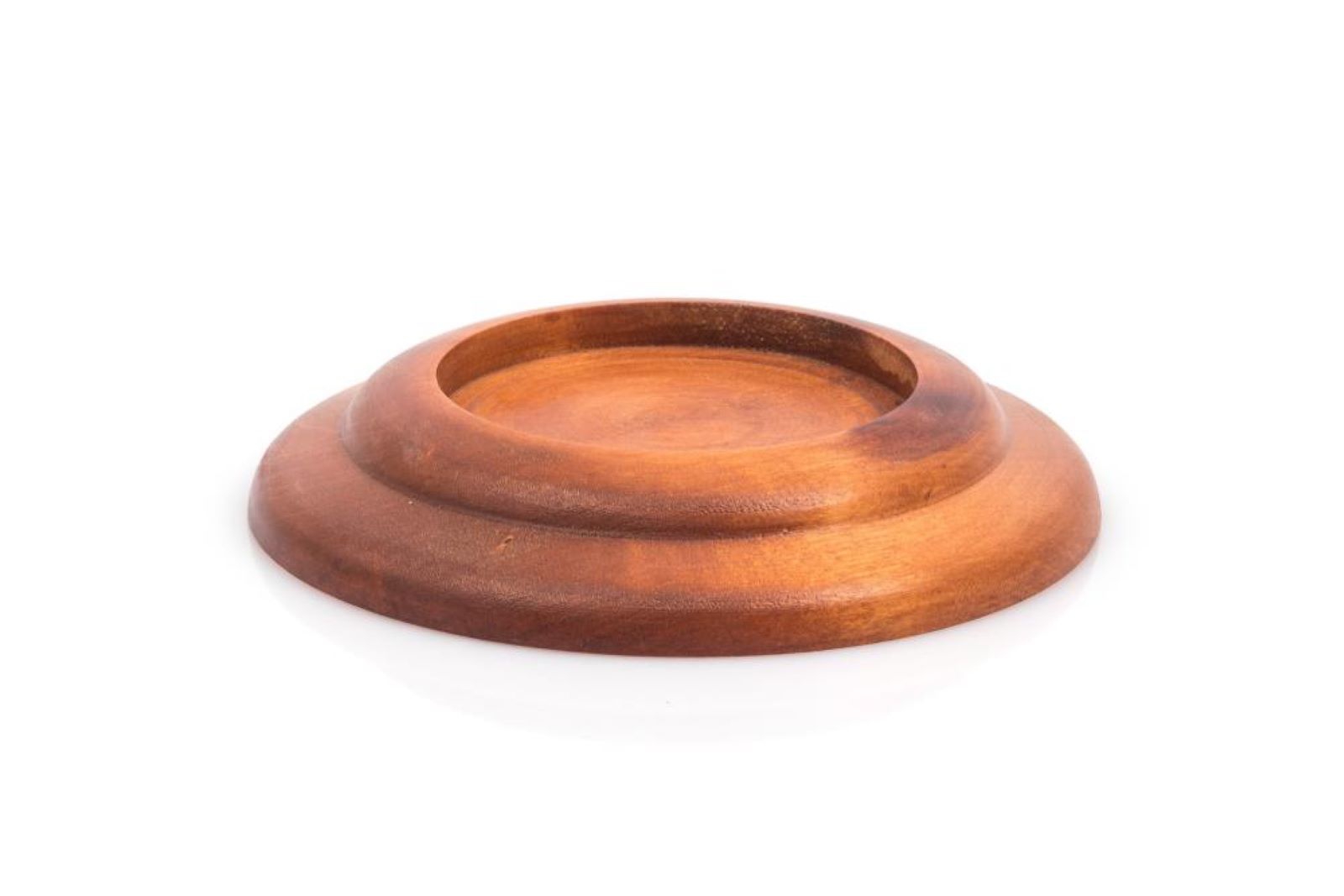 Flügeluntersetzer aus Holz - Kirschbaum, 80 mm geschwungen