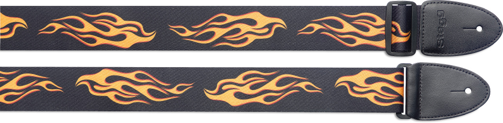 Gitarrengurt aus Terylene mit "Dragon" Motiv