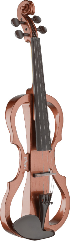 4/4 Silent Violin Set mit Violin Burst Violine, Softcase und Kopfhörer