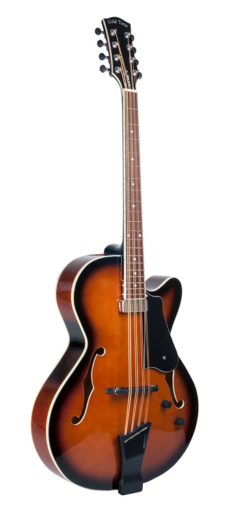 Mandocello Gitarre mit Tonabnehmer und Case